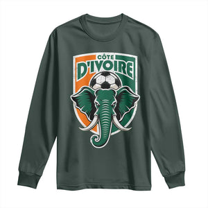 Côte D'ivoire Classic Ivory Coast Elephant Football Long Sleeve Shirt Ivorians Pride