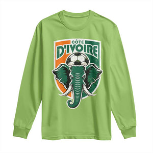 Côte D'ivoire Classic Ivory Coast Elephant Football Long Sleeve Shirt Ivorians Pride