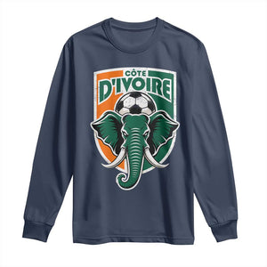 Côte D'ivoire Classic Ivory Coast Elephant Football Long Sleeve Shirt Ivorians Pride