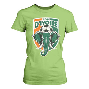 Côte D'ivoire Classic Ivory Coast Elephant Football T Shirt For Women Ivorians Pride