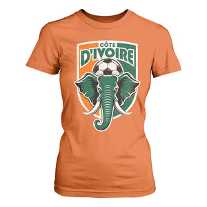 Côte D'ivoire Classic Ivory Coast Elephant Football T Shirt For Women Ivorians Pride