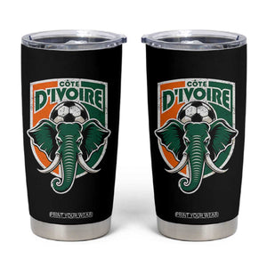 Côte D'ivoire Classic Ivory Coast Elephant Football Tumbler Cup Ivorians Pride TS11 Black Print Your Wear