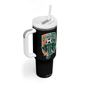 Côte D'ivoire Classic Ivory Coast Elephant Football Tumbler With Handle Ivorians Pride TS11 Print Your Wear