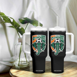 Côte D'ivoire Classic Ivory Coast Elephant Football Tumbler With Handle Ivorians Pride TS11 Print Your Wear