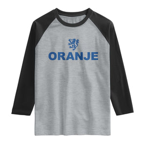 Oranje Holland Emblem Lion Nederland Dutch Heritage Raglan Shirt