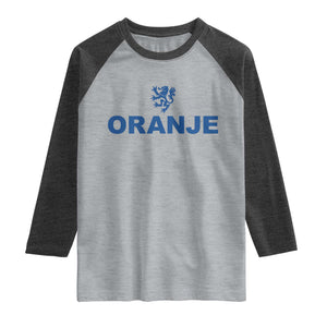 Oranje Holland Emblem Lion Nederland Dutch Heritage Raglan Shirt