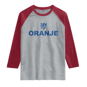 Oranje Holland Emblem Lion Nederland Dutch Heritage Raglan Shirt