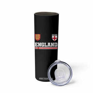 England Three Lions Symbol Red Cross Athletic Jersey Style Skinny Tumbler TS11 Print Your Wear