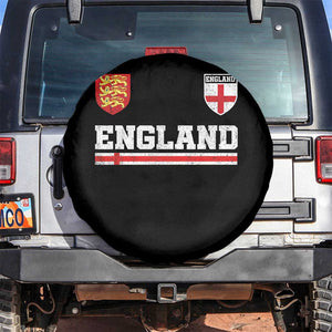England Three Lions Symbol Red Cross Athletic Jersey Style Spare Tire Cover TS11 No hole Black Print Your Wear
