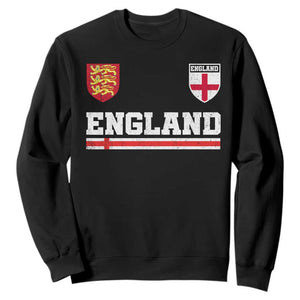 England Three Lions Symbol Red Cross Athletic Jersey Style Sweatshirt