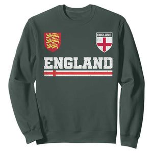 England Three Lions Symbol Red Cross Athletic Jersey Style Sweatshirt