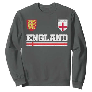 England Three Lions Symbol Red Cross Athletic Jersey Style Sweatshirt