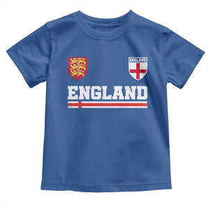 England Three Lions Symbol Red Cross Athletic Jersey Style Toddler T Shirt