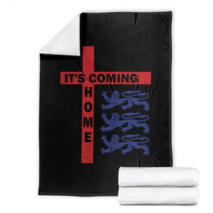 It Is Coming Home England Football Throw Blanket St George Cross Three Lions