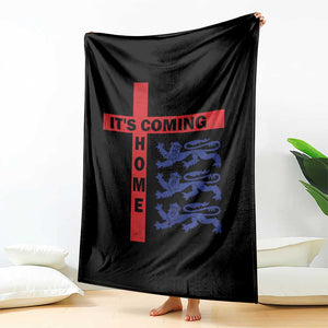 It Is Coming Home England Football Throw Blanket St George Cross Three Lions
