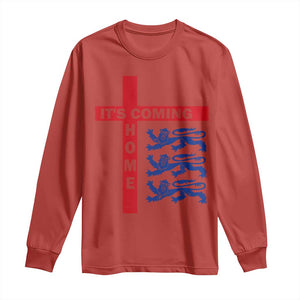 It Is Coming Home England Football Long Sleeve Shirt St George Cross Three Lions