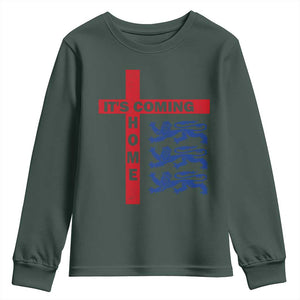 It Is Coming Home England Football Youth Sweatshirt St George Cross Three Lions