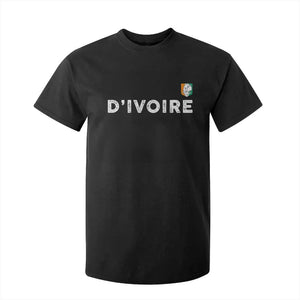 Côte D Ivoire T Shirt For Kid Ivory Coast Crest Football Elephant Family Matching