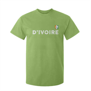Côte D Ivoire T Shirt For Kid Ivory Coast Crest Football Elephant Family Matching