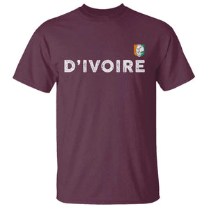 Côte D Ivoire T Shirt Ivory Coast Crest Football Elephant Family Matching