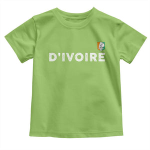 Côte D Ivoire Toddler T Shirt Ivory Coast Crest Football Elephant Family Matching