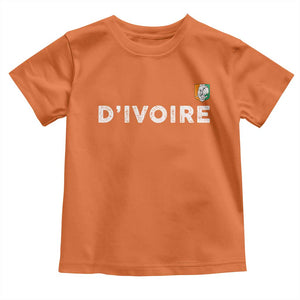 Côte D Ivoire Toddler T Shirt Ivory Coast Crest Football Elephant Family Matching