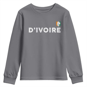 Côte D Ivoire Youth Sweatshirt Ivory Coast Crest Football Elephant Family Matching