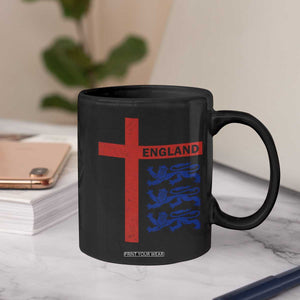 England Football St George Cross Three Lions Emblem Coffee Mug