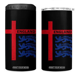 England Football St George Cross Three Lions Emblem 4 in 1 Can Cooler Tumbler