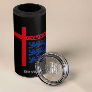 England Football St George Cross Three Lions Emblem 4 in 1 Can Cooler Tumbler