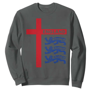 England Football St George Cross Three Lions Emblem Sweatshirt