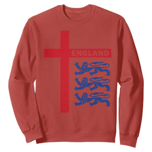 England Football St George Cross Three Lions Emblem Sweatshirt