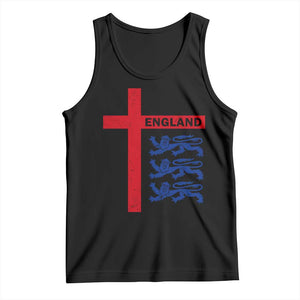 England Football St George Cross Three Lions Emblem Tank Top