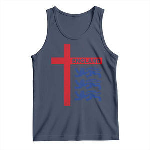 England Football St George Cross Three Lions Emblem Tank Top