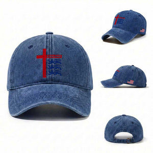 England Football St George Cross Three Lions Emblem Washed Cotton Baseball Cap