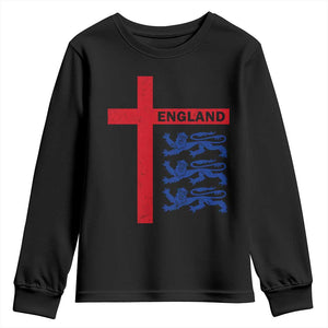 England Football St George Cross Three Lions Emblem Youth Sweatshirt