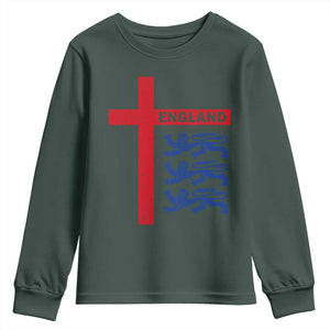 England Football St George Cross Three Lions Emblem Youth Sweatshirt