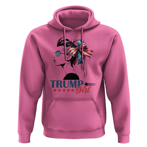 Trump Girl Hoodie Messy Bun Sunglasses 2024 USA Flag Coquette Bow TS11 Azalea Print Your Wear