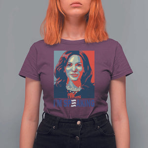 Funny Harris T Shirt For Women I'm Speaking Quote Presidential Election TS11 Maroon Print Your Wear