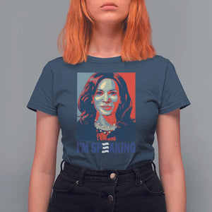 Funny Harris T Shirt For Women I'm Speaking Quote Presidential Election TS11 Navy Print Your Wear