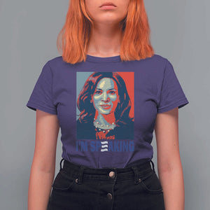 Funny Harris T Shirt For Women I'm Speaking Quote Presidential Election TS11 Purple Print Your Wear