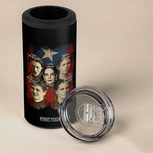 Puerto Rican Heroines 4 in 1 Can Cooler Tumbler Boricua Julia Lolita Blanca Mariana Lola Puerto Rico Flag TS11 Print Your Wear