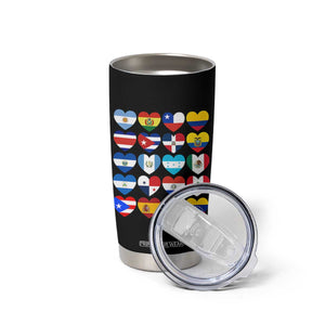Hispanic Heritage Month Latin American Countries Heart Tumbler Cup TS11 Print Your Wear