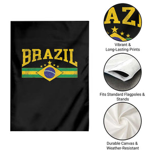 Brazilian Pride Vintage Brasil Brazil Flag Latin America Garden Flag TS11 Print Your Wear