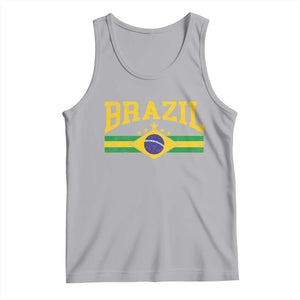 Brazilian Pride Vintage Brasil Brazil Flag Latin America Tank Top TS11 Athletic Heather Print Your Wear