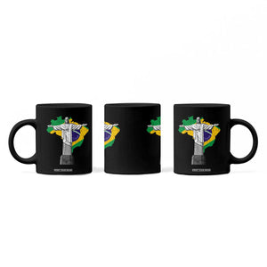Brazilian Pride Christ the Redeemer Statue Latin America Brazil Map Coffee Mug TS11 Print Your Wear