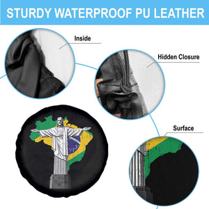 Brazilian Pride Christ the Redeemer Statue Latin America Brazil Map Spare Tire Cover TS11 Print Your Wear