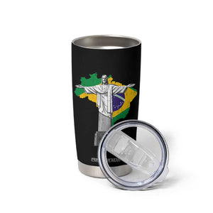 Brazilian Pride Christ the Redeemer Statue Latin America Brazil Map Tumbler Cup TS11 Print Your Wear