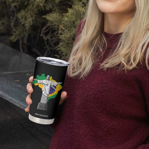 Brazilian Pride Christ the Redeemer Statue Latin America Brazil Map Tumbler Cup TS11 Print Your Wear