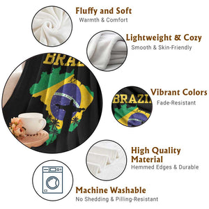 Brazilian Pride Christ the Redeemer Statue Latin America Throw Blanket TS11 Print Your Wear